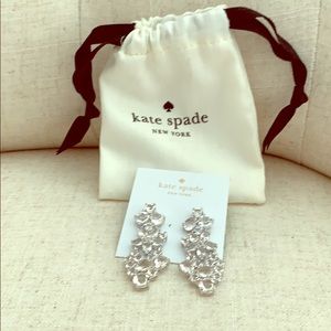 Late Spade Crystal Chandelier Medium Earrings